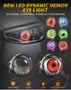 2PCS Devil Eyes LED Headlights Dynamic LED Car Headlight Motorcycle Front Spotlight Angel Eyes Lenses for Car Headlights