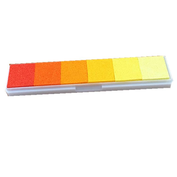 Gradient Candy Color Ink Pad for Finger Painting & DIY Stamping - 6 Color Options
