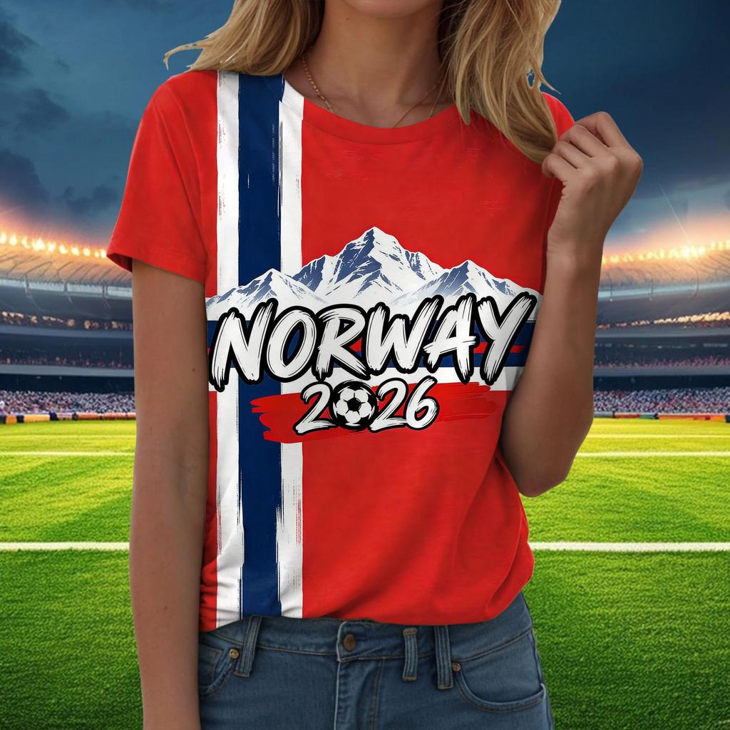 Women Casual Pullover T Shirt Crew Neck Short Sleeve Letter Print Top for Everyday Wear Lightweight Soft Fabric