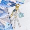 Trendy Ocean Inspired Key Chain Fish Star Wind Chimes Beaded Keychain Phone and Earphone Case Charm Trendy Accessory