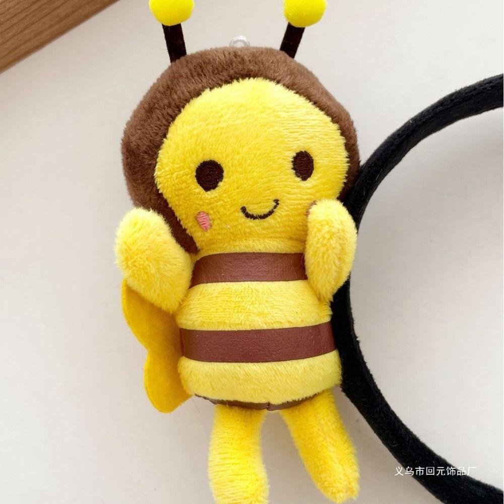 Plush Bee Doll Hairband Cute Animal Bee Hairband Funny Bee Plush Headband For Women and Girls
