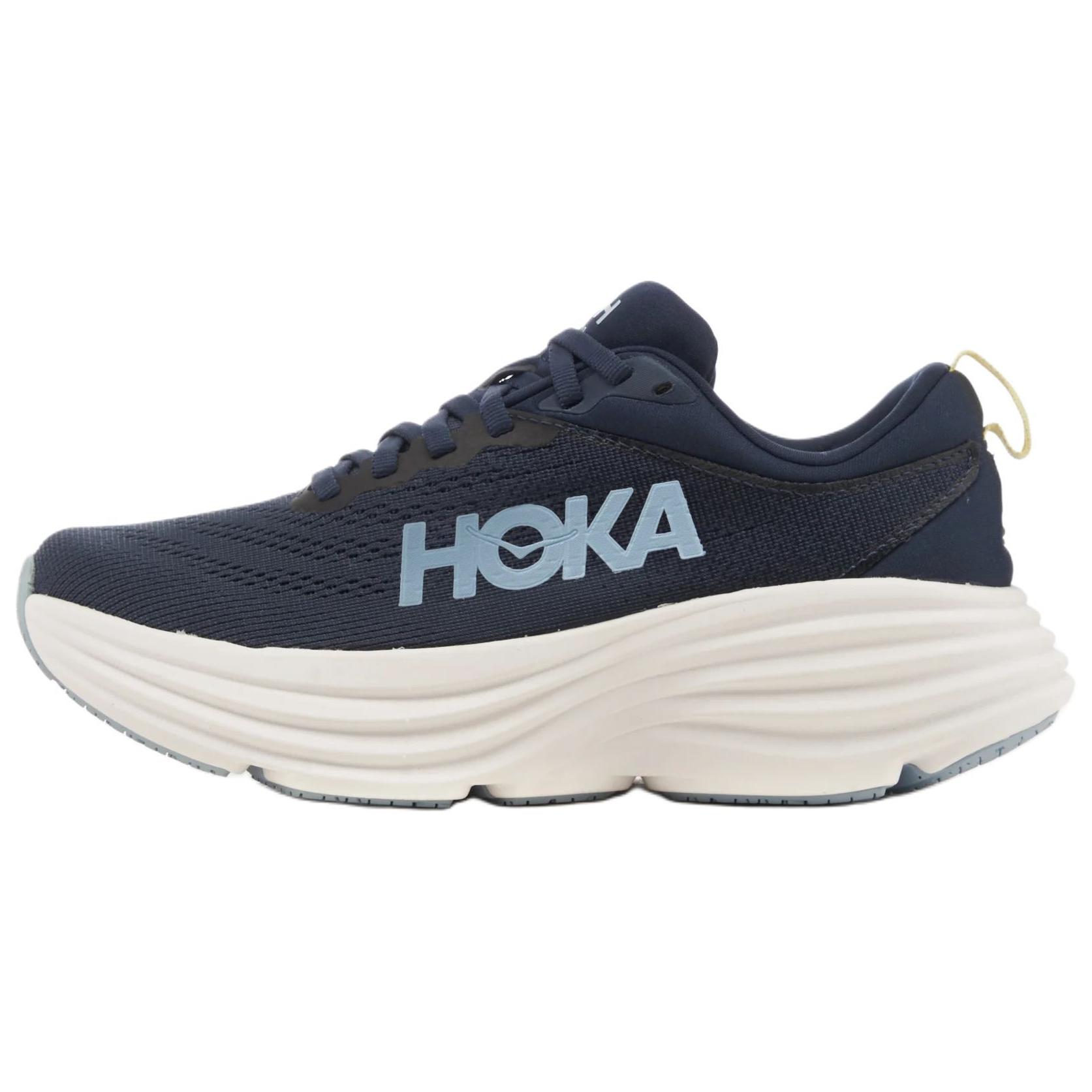 

Hoka One One Bondi 8 Lightweight Comfortable Slip-Resistant Durable Low-Top Casual Running Shoes Women sneaker Deep-Blue 1127952-VYN 41