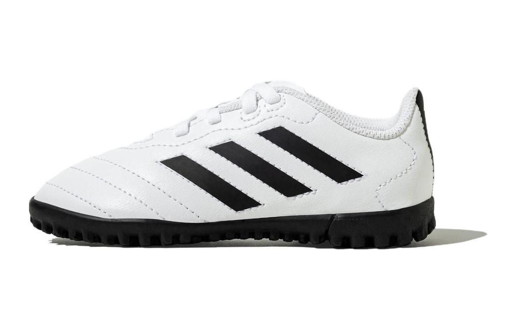 adidas GOLETTO 8 Comfortable Cushioning, Wear Resistant Low Top Kids' Soccer Shoes White Black Kids' HQ4485