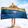 Aurora Printing Series Seaside Vacation Beach Towel Swimming Bath Towel Microfiber Sports Towel