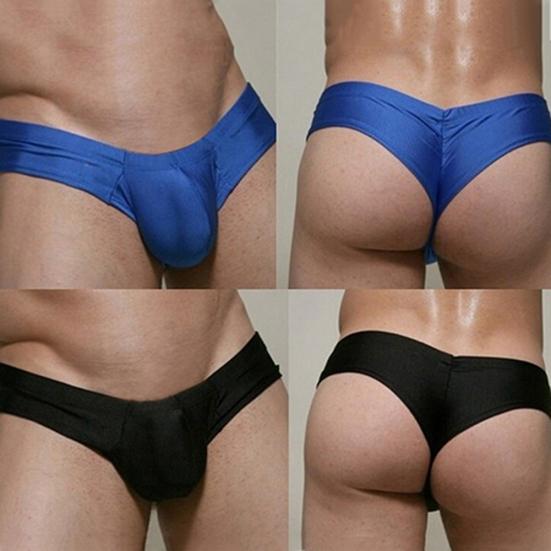 New Mans Low Waist Leakage Hip U Convex Design Underwear Men Briefs Sexy