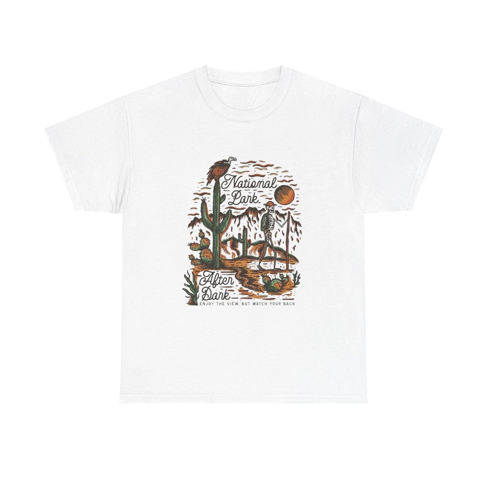 

National Park After Dark Graphic T Shirt Unisex Heavy Cotton Tee XL