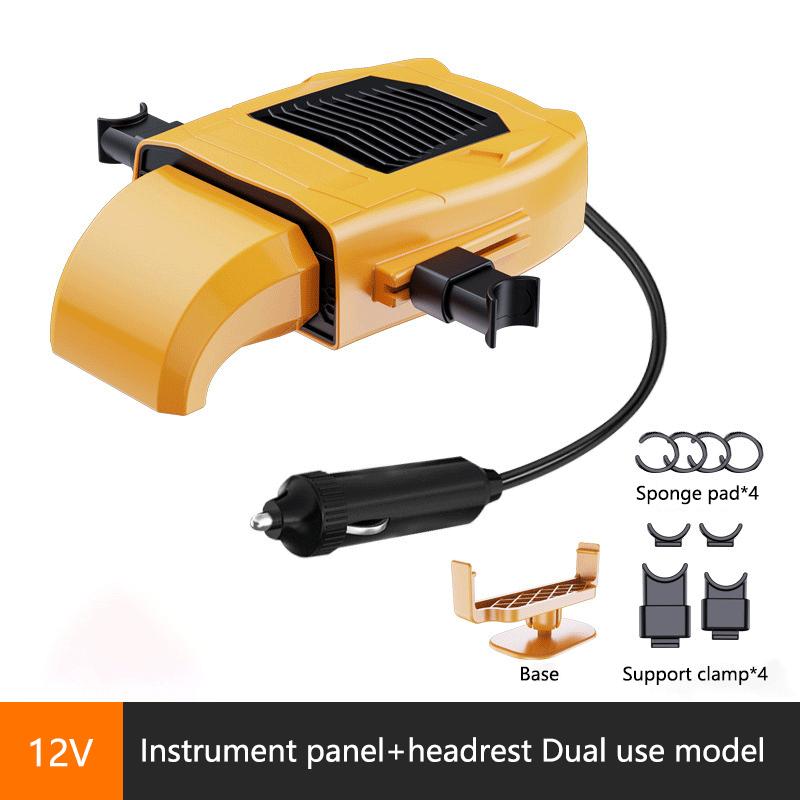 12V Elektrischer Kühl-Heizlüfter Entfeuchter Enteiser 150W Raumheizer Tragbarer Auto-Heizlüfter 360 Grad Drehung Auto Innenraum