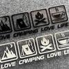 Love Camping, Love Life. Car Sticker Decoration Waterproof For Window And Bumper Stickers Of Cars, Trucks And Motorcycles
