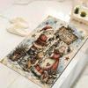1Pc Santa Claus Gifts Winter Night Rug Office Carpet Indoor Outdoor Doormat Nonslip Soft And Comfortable Living Room Christmas Halloween Gift D9183