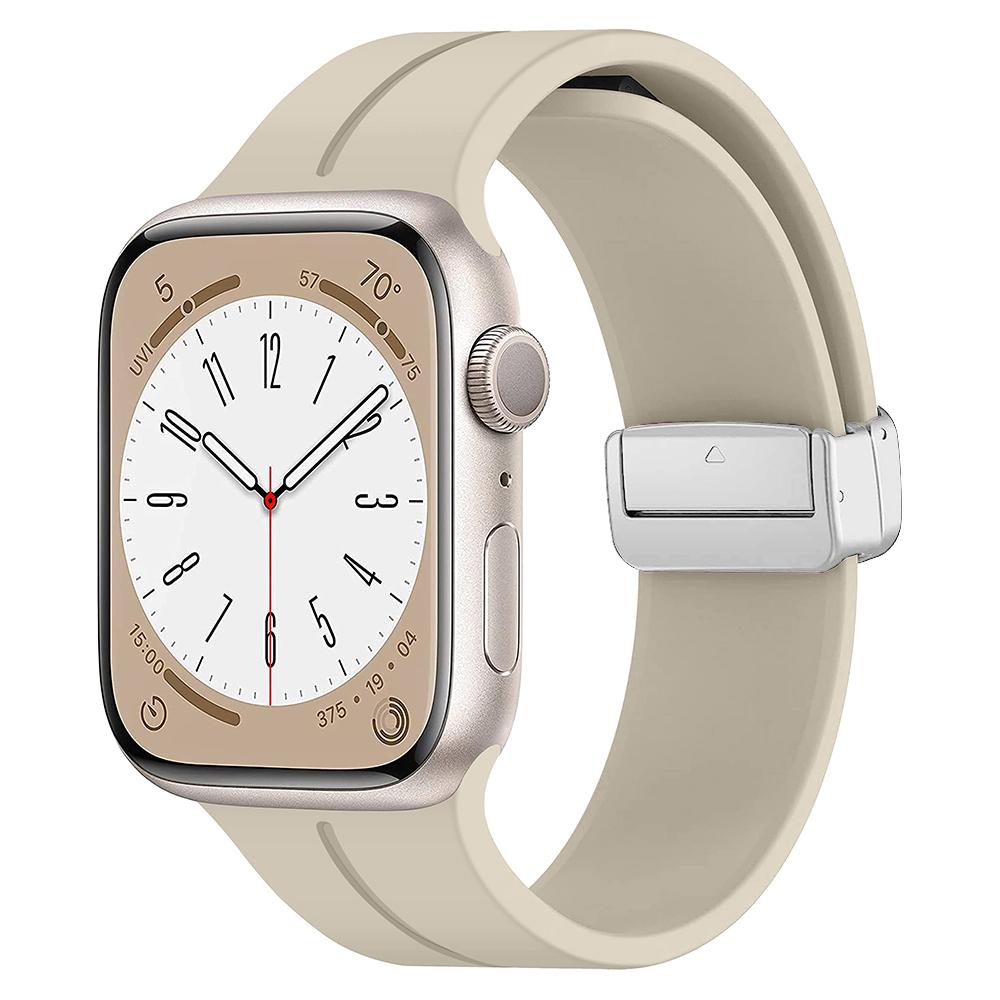 

Для Apple watch Band 45 мм 41 мм 49 мм 44 мм 42 мм 46 мм Магнитный силиконовый браслет Correa iWatch Series 10 9 8 7 SE 6 5 4 Ultra Strap 38 40 41mm