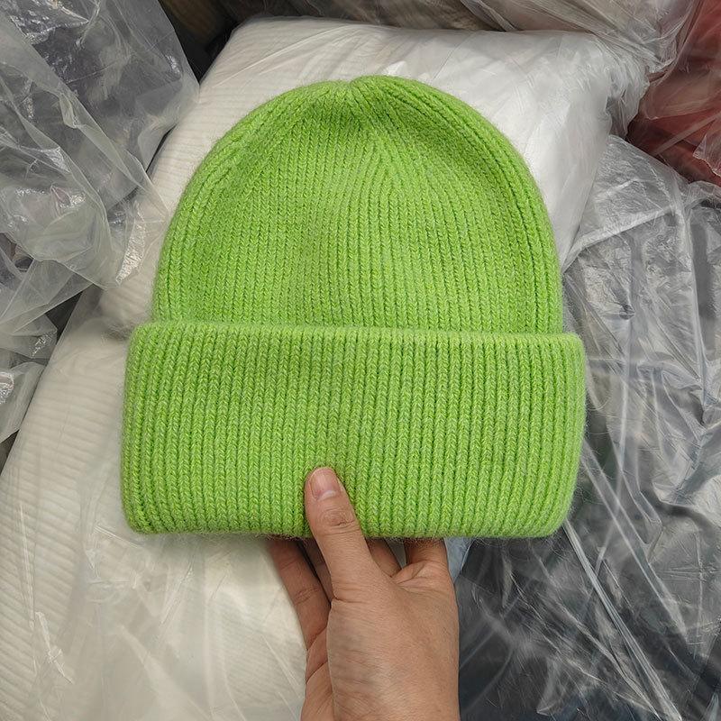 Winter Hats For Women Men Unisex Beanies Luxury Rabbit Fur Thermal Hat Soft Thick Keep Warm Casual Bonnet Baggy Cap New