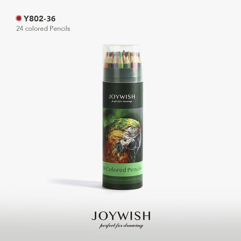 

36-Color Oil-Based Colored Pencil Set with Paper Tube Packaging Colored Pencil