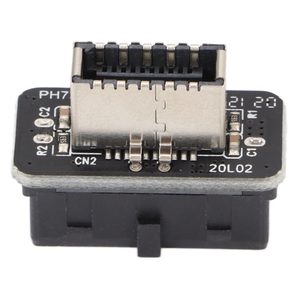 

Universal 19P/20P USB3.0 Adapter Stable Signal Vertical TypeE TypeC Adapter Front Panel Adapter Computer Build
