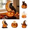 Herbst Saisonale Tischdekorationen Halloween Kürbis Harzlampe, Gotische Leuchtende Tischdekoration für Zuhause, Einzigartige Geschenke Gruselige Fantasy Drache