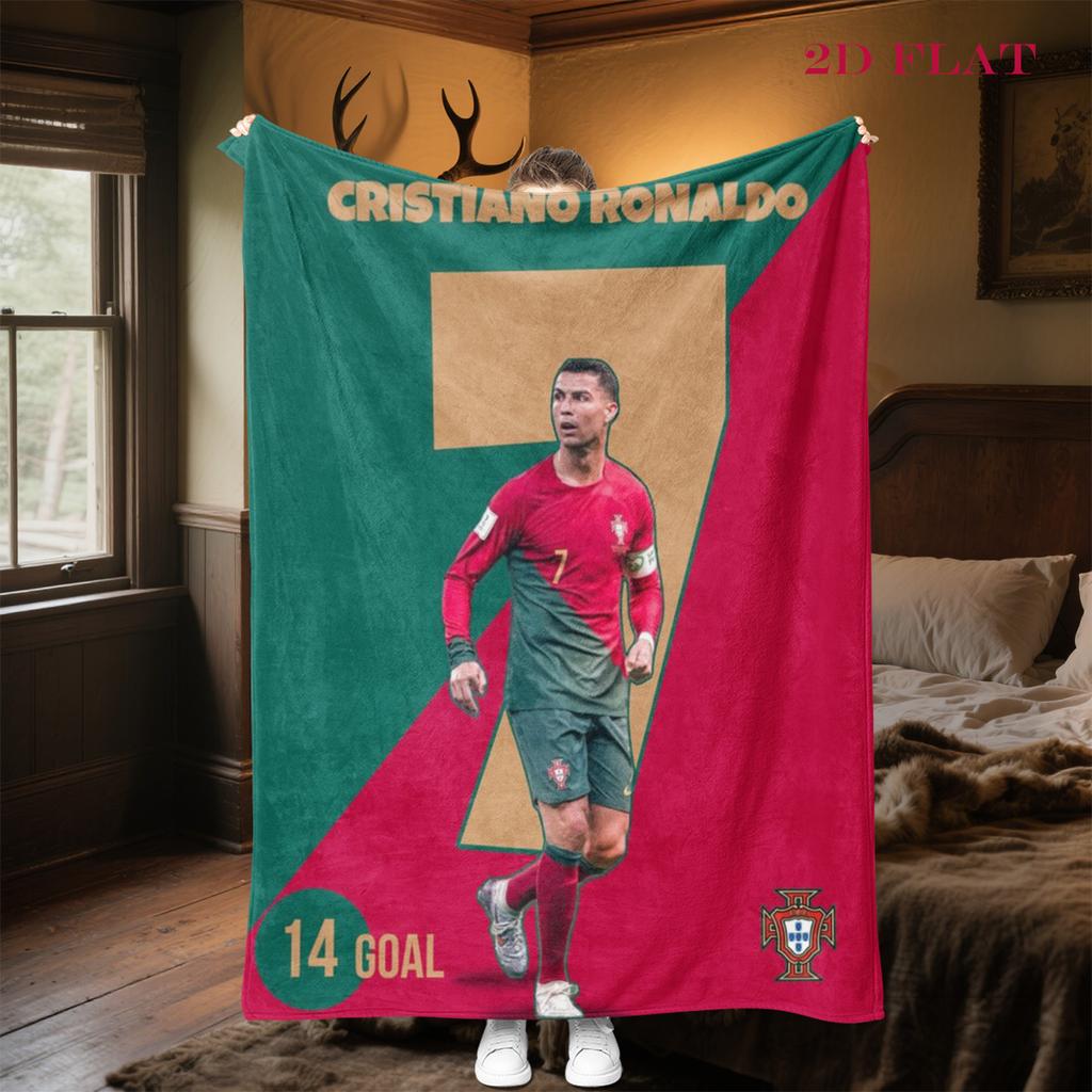 Cristiano Ronaldo: Goal Machine blanket Home Decor Soft and comfortable Office rest blanket Air conditioning blanket Nap Blanket