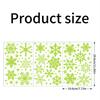 3Sheets Glow In The Dark Snowflake Window Stickers DIY Car Luminous PVC Decal Christmas Home Wall Decoration New Year Party Gift