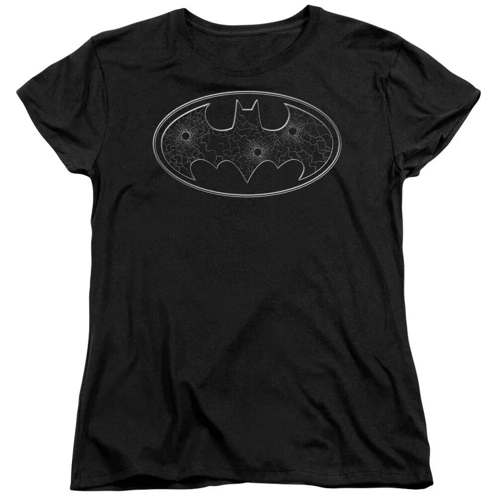 Batman  Glass Hole Logo  Women s T-Shirt XL