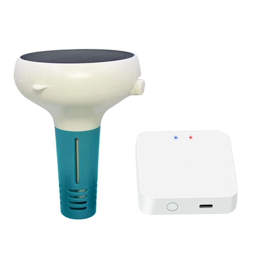 Intelligent Chlorin Meter 7 In 1 PH TDS ORP Salt EC Temp Chlorine Test Meter Solar Floating Swimming Pool Water Quality Tester