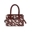 One shoulder crossbody portable small square bag contrasting colors, new beautiful printing largecapacity retro commuter bag
