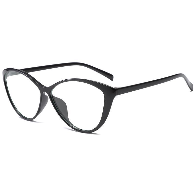 

Retro Black Frame Cat Eye Anti-Blue Light Myopia Glasses for Women - European & American Style TR7212