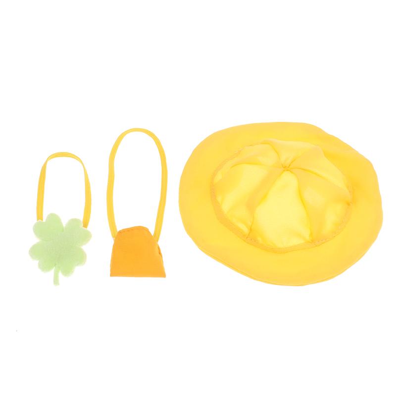 Mini Doll Hat For Dollhouse Miniature 10Cm Doll Color Match Hats Kawaii Cute Bag Dolls Accessories For Kids Girls Toys