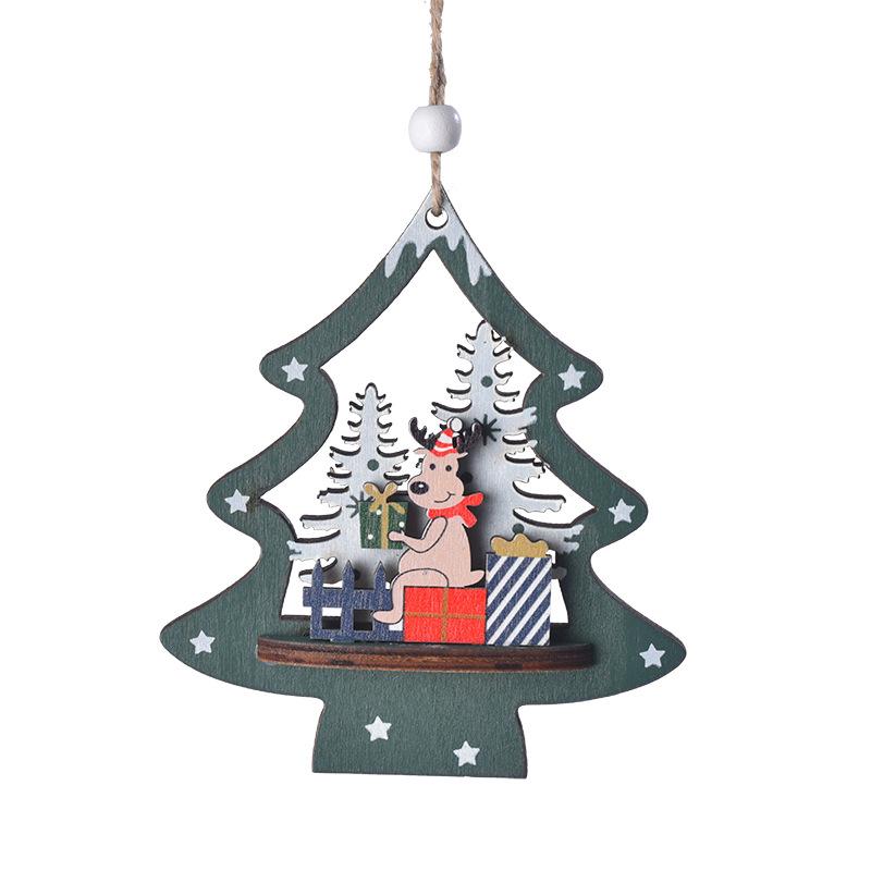 

Новые рождественские товары, Рождественские подвески, Украшения для рождественской елки, Рождественские украшения, Деревянные, Объемные, Подвеска в виде пожилого снеговика и оленя