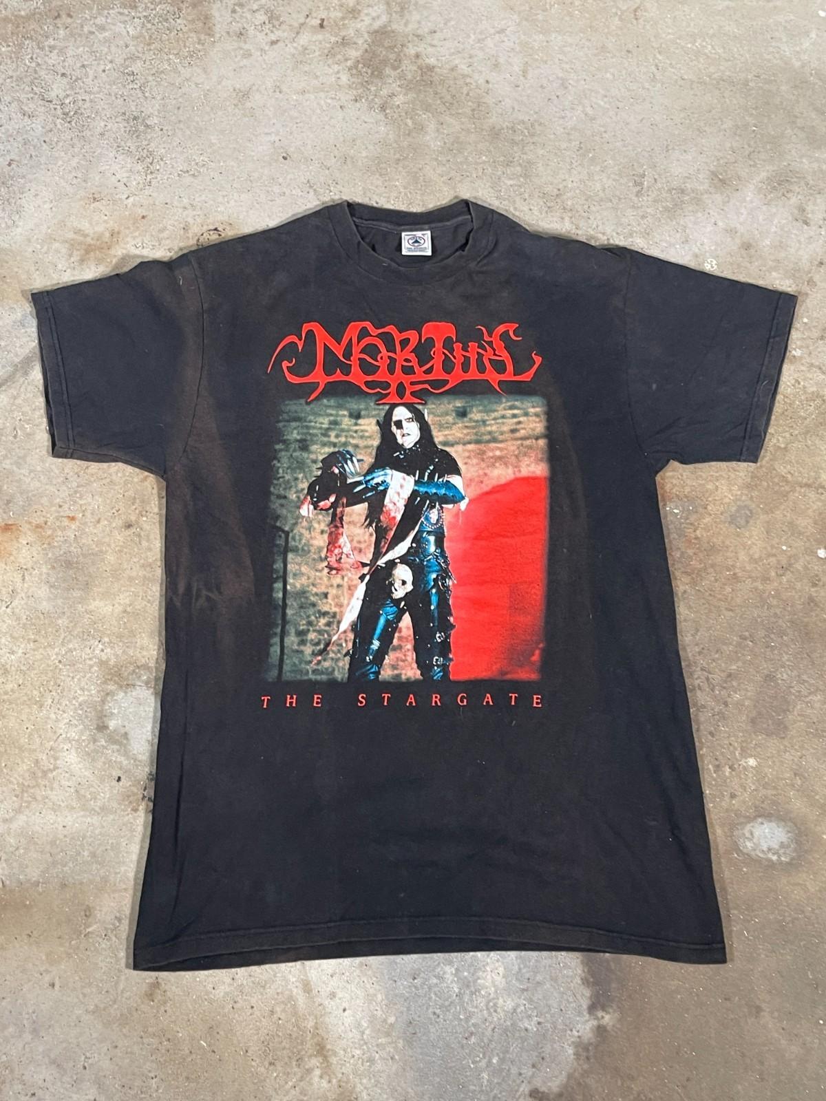 Vintage 90s Mortiis T Shirt L The Stargate 1999 Black Metal Dungeon Synth Band O L