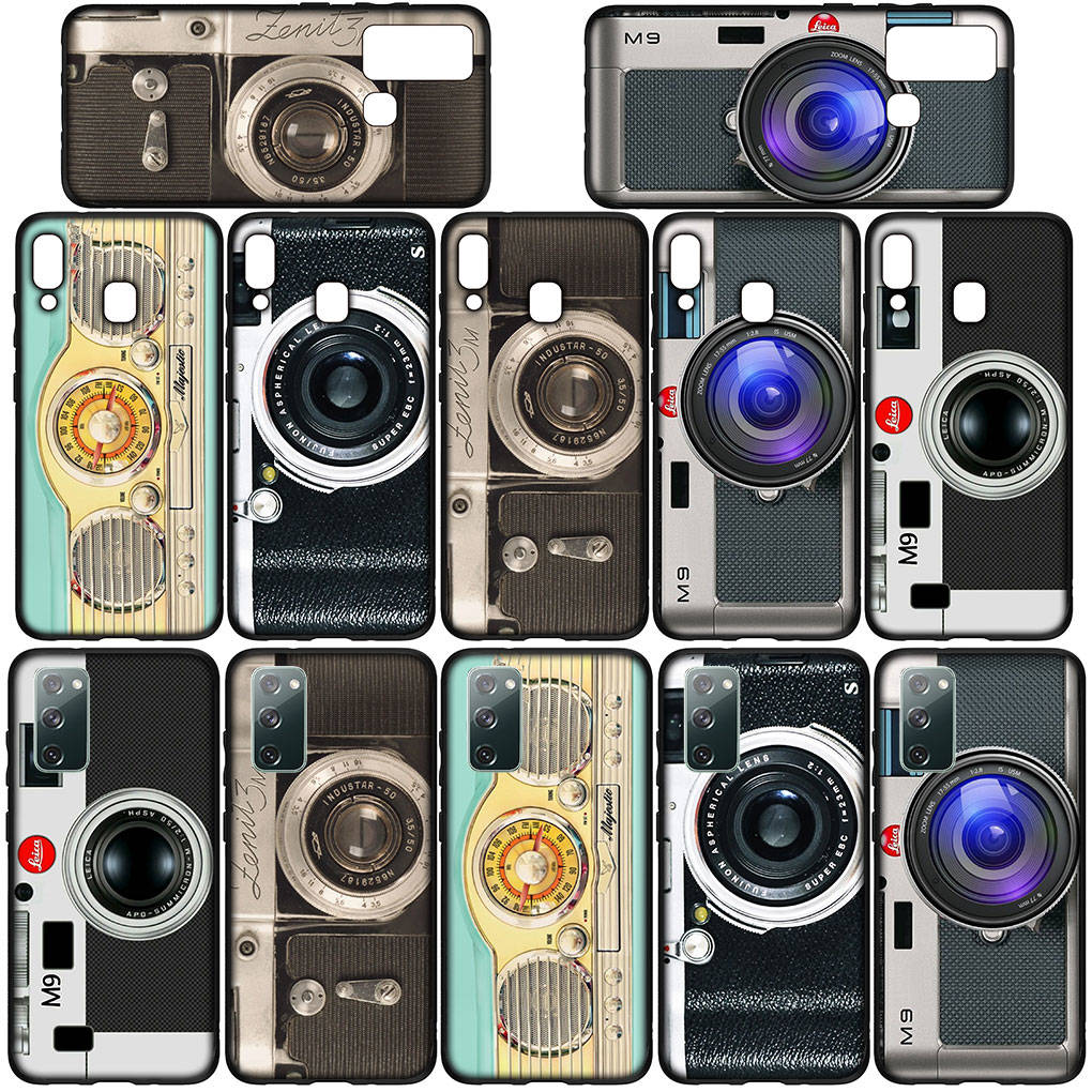 Handyhülle für Samsung Galaxy S25 S24 S23 iPhone 16 15 Xiaomi Redmi Note 14 13 12 16E X 11 Pro Max OPPO Moto Huawei Print Retro Kamera Vintage Cover