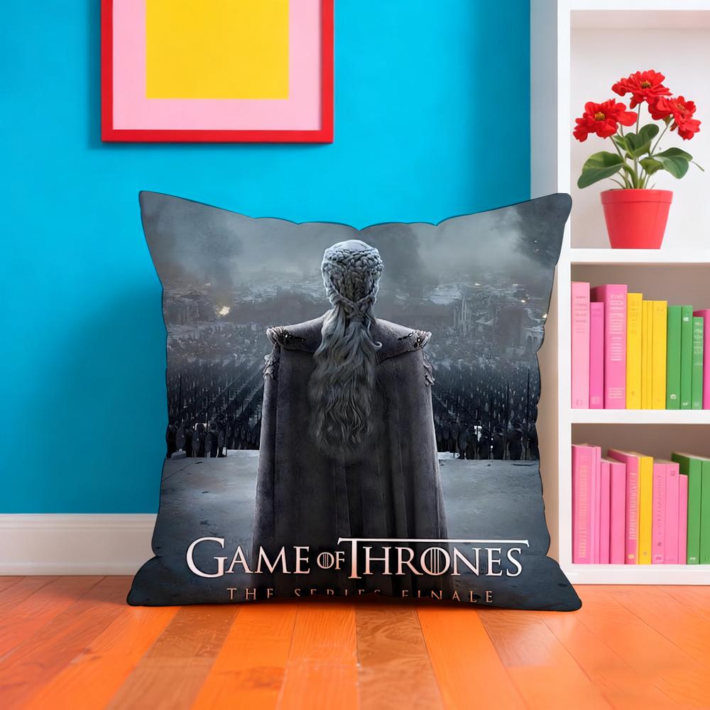 TV-G-GamES Of T-ThroneS Kissenbezug Plüschstoff Weich Beidseitig bedruckt Sofa Warm Winter Zuhause Geschenk Kissenbezug