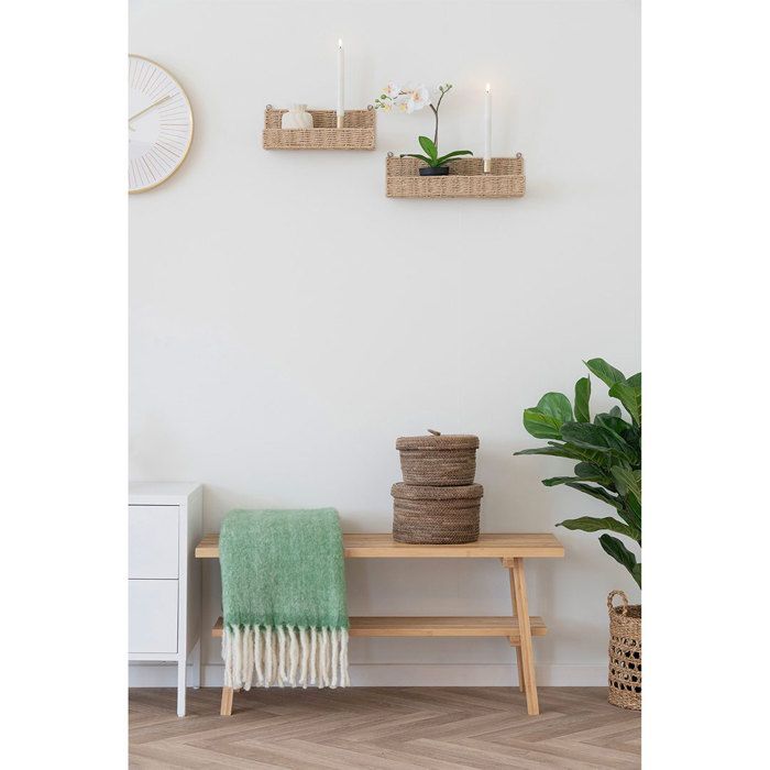 Treviso Wall Shelf Set of 2 Natural.
