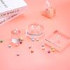 1pcs Acrylic Square Display Stand Base Solid Clear Display Block Clear Jewelry Stand Ring Showcase Holder Base for Collectibles