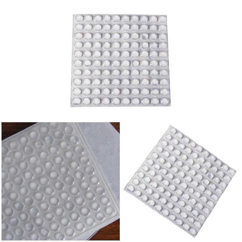 100pcs Transparent Self Adhesive Round Feet Bumpers Silicone Rubber Bumpers Soft Anti Slip Shock Absorber Feet Pads Damper