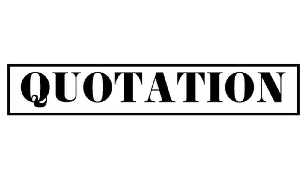 Printtoo Quotation Self Inking Rubber Stamp Pre-Inked Office Stamp- Home Office Business Stationery, Black- 42 x 9