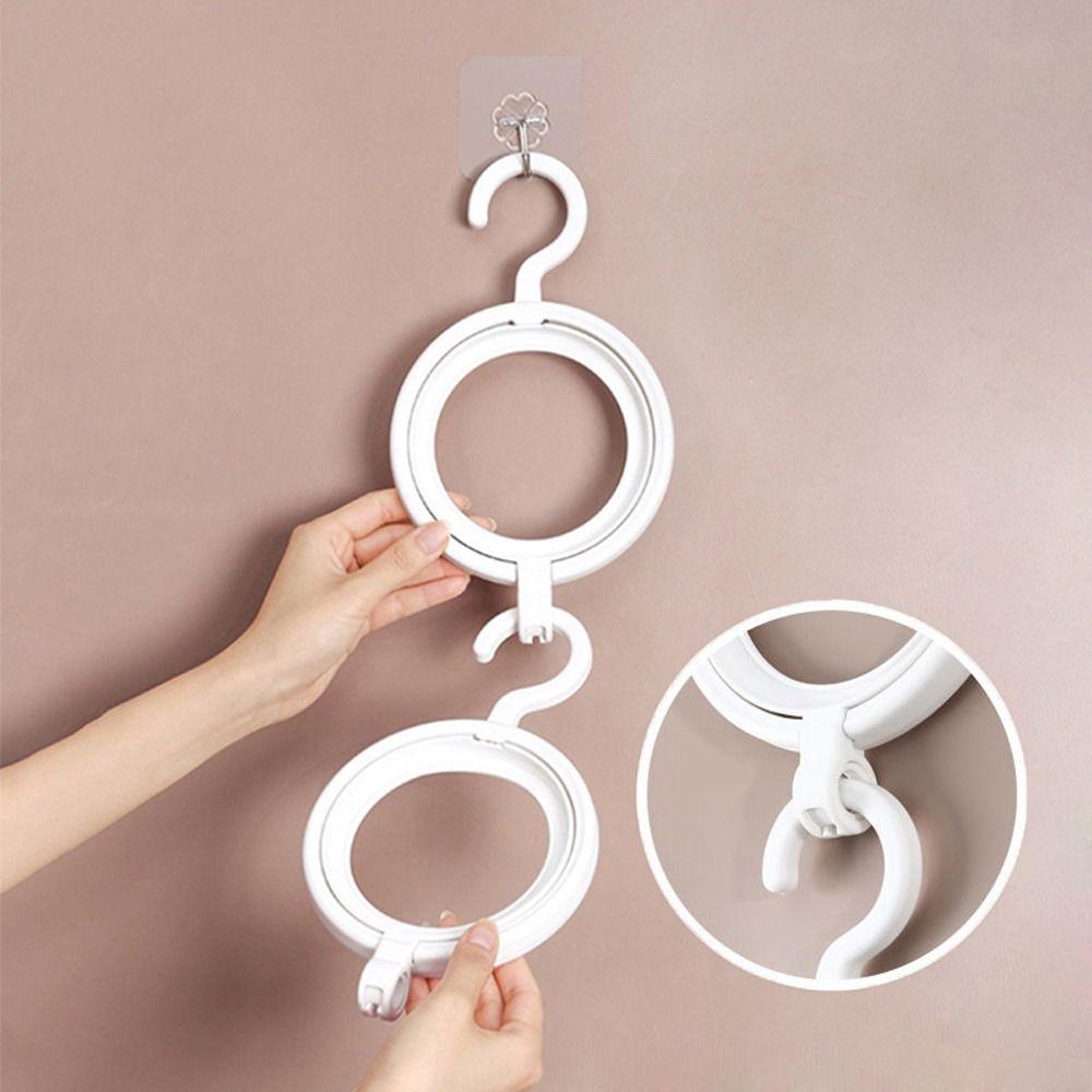 White Hanging Wig Stand Portable Wigs Drying Stand Wig Hanger Stand for Multiple Wigs