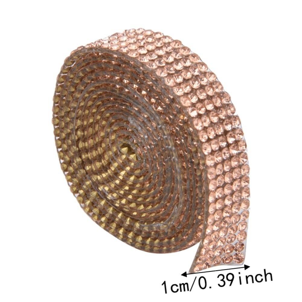1pcs Easy to Apply Bling Rhinestone Tape Hot Fix Crystal Chain Trim  DIY Arts Crafting