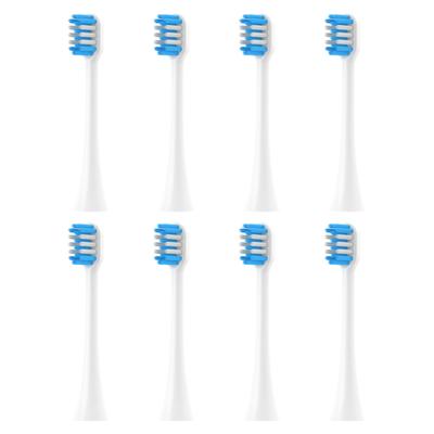 FitMount Panasonic Doltz Kompatibles Elektrisches Zahnbürsten-Ersatzbürsten-Set, Plaque-Entfernung, Standardgröße, Weiche, Ultrafeine Borsten, 8er-Pack, Weiß