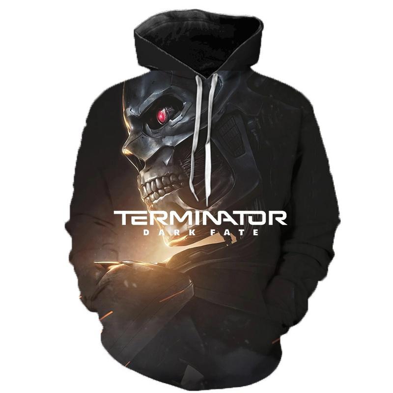 Terminator Movie 3D Print Hoodies Autumn Men Women Casual Fashion Hoodie Oversized Sweatshirts Pullovers Tracksuit Man Clothing