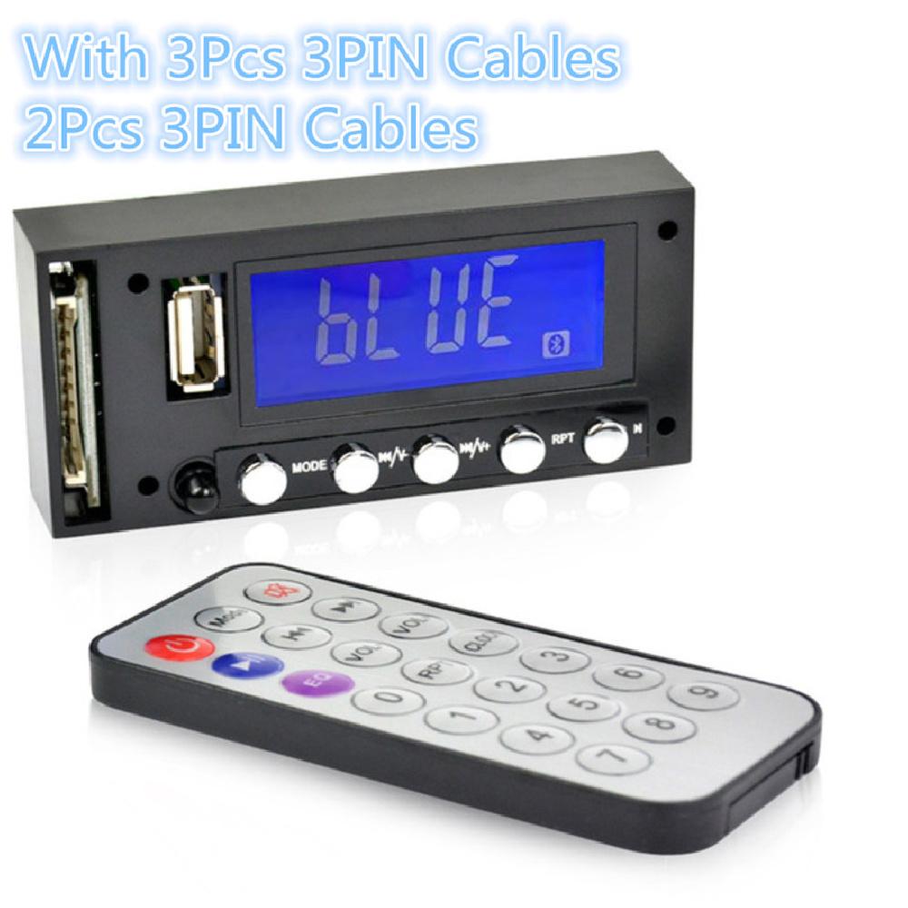 

1X Bluetooth Stereo Mp3 Decoder Board Fm Usb+1X Ultra-Thin 21-Key Remote Control