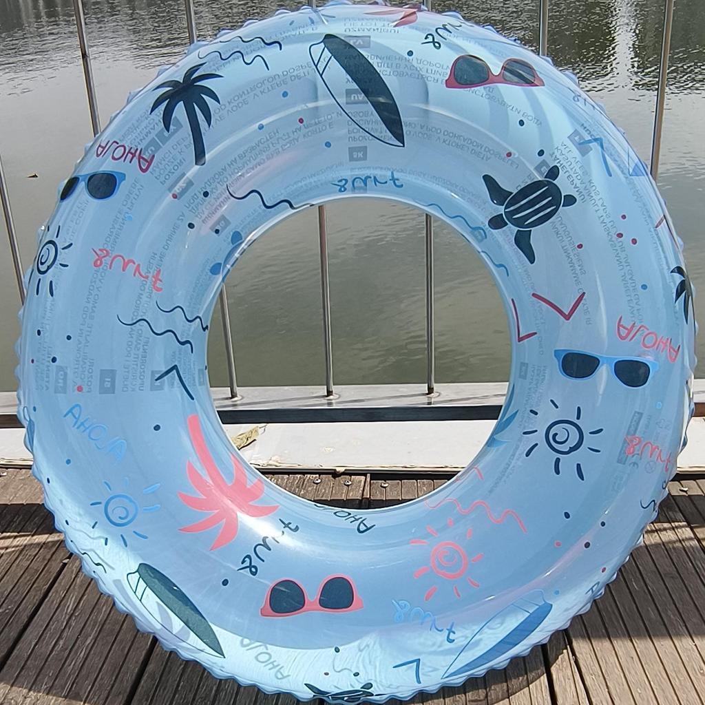 Durable Inflatable Cartoon Swim Ring for Kids & Adults