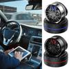 Car Interior Decoration Solar Powered Wheel Rotating Perfume Diffuser Decoration Vehicle Wheel Rotating Air Freshener