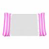 Portable Foldable Water Hammock with Net Backrest Floating Water Bed Inflatable Striped Swimming Pool Mattress Pool Party Toy