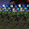 Stainless Steel Solar LED Light Modern Lawn Lamp DIY Decoration Landscape Light  Lawn Patio