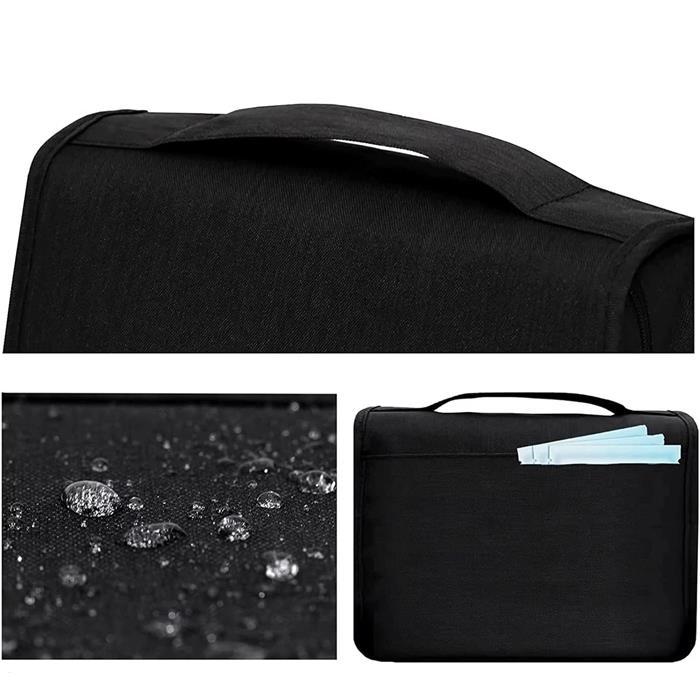 Men's and Women's Waterproof Travel Cosmetic Bag Large Black Organizer XXL