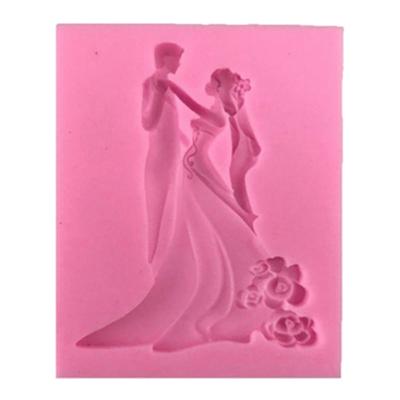 Forma do ciasta weselnego i panna młoda silikonowe narzędzie do pieczenia kremówki Sugarcraft