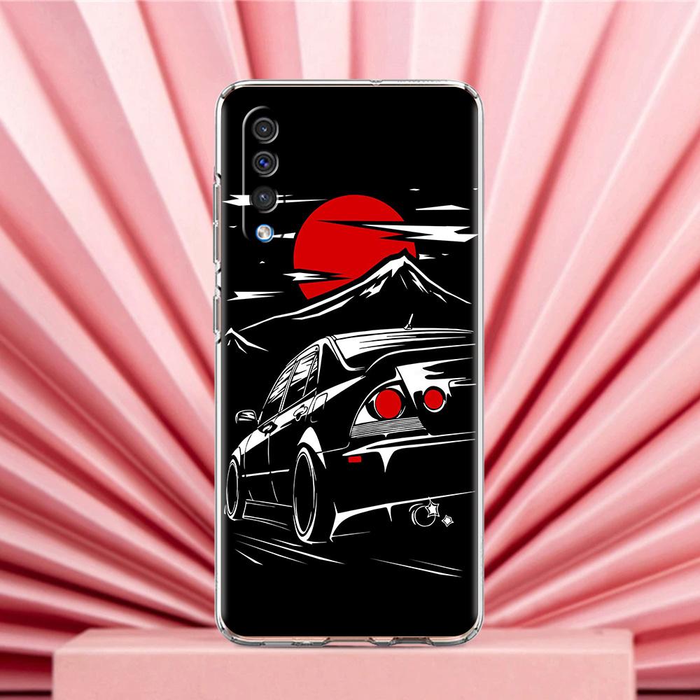 Phone Case For Samsung A56 A36 A26 A24 A16 A14 A12 A32 A50 A70 A22 A40 A34 A54 A42 A52 5G A04s A06 Cover Japan JDM Sports Car