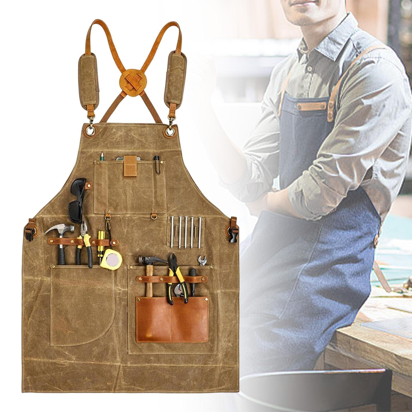 

Брезентовый фартук для садоводства с крестообразной спинкой, многоцелевой инструмент для деревообработки для садоводов