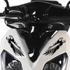 Motorcycle Decals Eagle Design Motorcycle Tank Decals Vintage Reflective Waterproof Self-Adhesive Patch for Vehicles Decoration