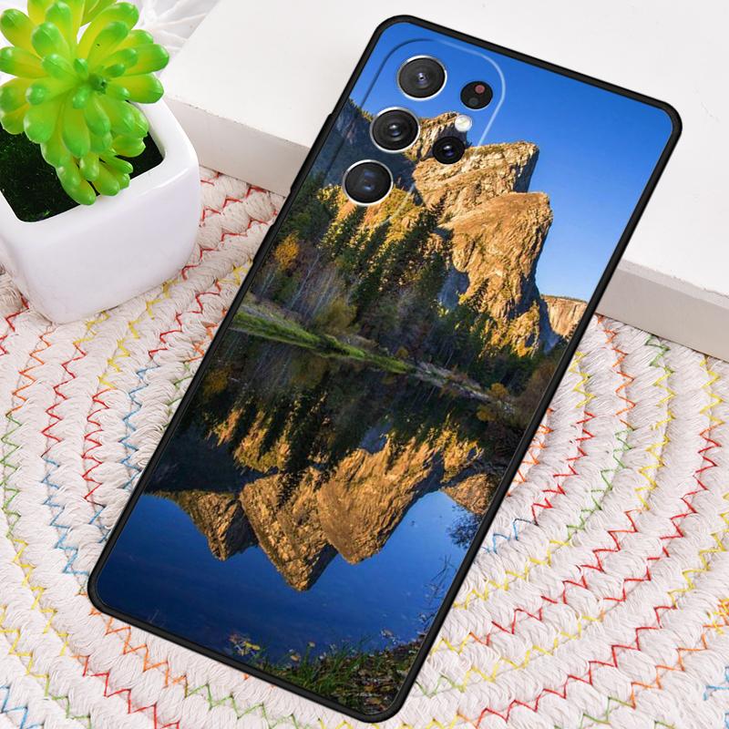 Mountain Reflection By The Lake Silicone Phone Case For Samsung Galaxy Note 10 Pro S26 S25 S24 S23 S22 S21 Plus Ultra Capa Cover
