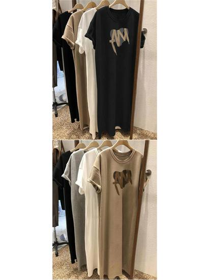 Robe d'été pour femme, style coréen, ample, mi-longue, au-dessus du genou, décontractée