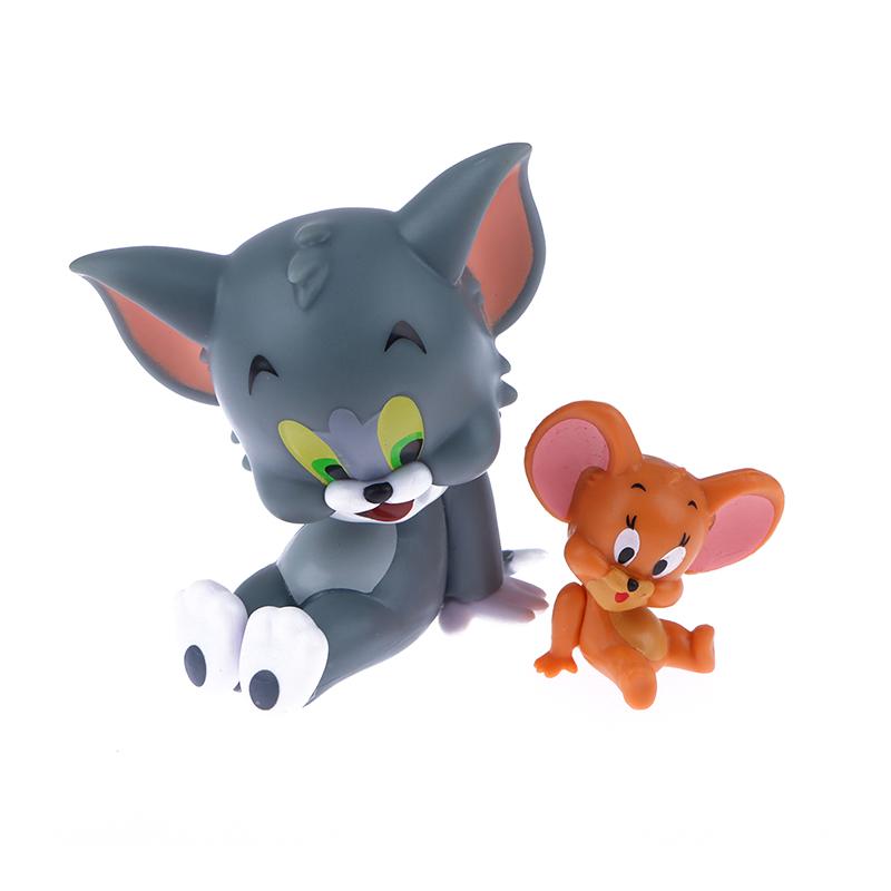 Anime Tom And Jerry Kawaii Blind Box Action Figure Cheese Style Model Kids Toy Christmas Gifts Tabletop Automotive Ornaments